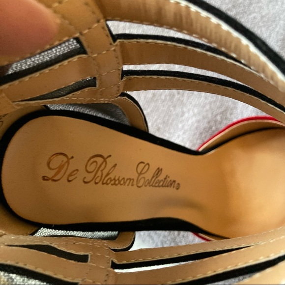 De Blossom Red Suede KINKO-157 Platforms size 8 - Picture 4 of 6